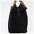 Borsa a mano PRADA con manico in legno in scamosciato nero e oro Auth BA12770 D'oro - vista 4