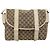 Borsa a Spalla GUCCI GG Canvas Beige Argento 145859 Auth 181188 - vista 13