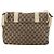 Borsa a Spalla GUCCI GG Canvas Beige Argento 145859 Auth 181188 - vista 2