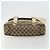 Borsa a Spalla GUCCI GG Canvas Beige Argento 145859 Auth 181188 - vista 5