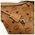 Borsa a tracolla MCM Vicetos Logogram PVC Marrone Oro Auth 179374A D'oro - vista 10