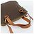 Céline Borsa CELINE Macadam Canvas PVC Pelle 2way Marrone Oro Auth 180489A D'oro - vista 7