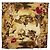 Sciarpa CARTIER in seta marrone Auth am11644A