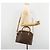 Céline CELINE Macadam Canvas Handtasche PVC Leder 2way Braun Gold Auth 180638A Golden - Ansicht 24