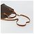 Céline CELINE Macadam Canvas Handtasche PVC Leder 2way Braun Gold Auth 180638A Golden - Ansicht 8