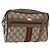 Borsa GUCCI GG Supreme Web Sherry Line PVC Beige Oro 67 02 004 Auth 181214 D'oro