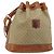 Céline Borsa a Spalla CELINE in Tela Macadam PVC Beige Oro Auth 165262 D'oro