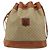 Céline Borsa a Spalla CELINE in Tela Macadam PVC Beige Oro Auth 165262 D'oro - vista 13