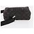 Bolsa de Ombro GUCCI GG Canvas Preta Prata 018 1619 Auth 180727 Preto - vista 4