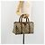 Bolsa Boston GUCCI GG Supreme Web Sherry Line PVC Bege Ouro 39 02 007 Auth 181103 Dourado - vista 23
