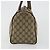 Bolsa Boston GUCCI GG Supreme Web Sherry Line PVC Bege Ouro 39 02 007 Auth 181103 Dourado - vista 4