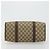 Bolsa Boston GUCCI GG Supreme Web Sherry Line PVC Bege Ouro 39 02 007 Auth 181103 Dourado - vista 5