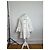 Vintage Courreges Baumwollmantel Weiß Silberne Knöpfe - Ansicht 11