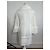 Vintage Courreges Baumwollmantel Weiß Silberne Knöpfe - Ansicht 12