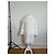 Vintage Courreges Baumwollmantel Weiß Silberne Knöpfe - Ansicht 3