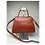 Vintage Givenchy strukturierte Lederhandtasche Rostgold Rot - Ansicht 11