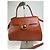 Vintage Givenchy strukturierte Lederhandtasche Rostgold Rot - Ansicht 5