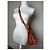 Vintage Givenchy strukturierte Lederhandtasche Rostgold Rot - Ansicht 7