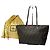Bolsa Tote de lona monograma FF Fendi Vintage Marrom Preto
