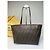 Bolsa Tote de lona monograma FF Fendi Vintage Marrom Preto - vista 2