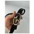 Vintage Gucci Double G Ledergürtel Schwarz Gold Silber - Ansicht 2
