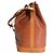 Louis Vuitton Noé Borsa a Secchiello Pelle Epi Marrone Kenyan - vista 5
