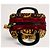 Borsa a mano Christian Dior 2004 Leopard Cheetah Dice Gambler Marrone Rosso Stampa leopardo Gold hardware - vista 12