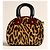 Borsa a mano Christian Dior 2004 Leopard Cheetah Dice Gambler Marrone Rosso Stampa leopardo Gold hardware - vista 13