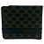 Céline Celine Macadam Blazon Pattern Logo Leather Bi-fold Wallet Brown Black - view 2