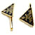 Spille per capelli in ottone con logo Triangle di Prada, set da 2 Nero D'oro - vista 2
