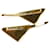 Spille per capelli in ottone con logo Triangle di Prada, set da 2 Nero D'oro - vista 3