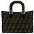 Fendi Vintage Zucca FF Handtasche Tote Braun Schwarz - Ansicht 3