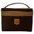 Céline Celine Vintage Macadam Blazon Triomphe Pattern Handtasche Braun