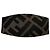 Fendi Zucca FF Pattern Canvas Barrette Schwarz Khaki
