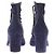 Autre Marque Stivaletti in scamosciato blu navy con lacci - vista 3