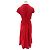 Vestido cruzado de algodón rojo Baume & Mercier Roja - vista 2