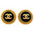 Orecchini a clip Chanel Coco Mark da donna Nero D'oro
