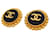 Orecchini a clip Chanel Coco Mark da donna Nero D'oro - vista 2