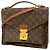 Borsa Louis Vuitton Monogram Monceau 28 Marrone