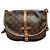 Borsa Louis Vuitton Monogram Saumur Marrone - vista 2