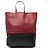 Céline Tote verticale in agnello bicolore rosso Celine Bordò