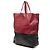 Céline Tote verticale in agnello bicolore rosso Celine Bordò - vista 2