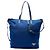 Borsa Tote Convertible Prada Blue Tessuto Zip Top