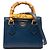 Borsa Diana Gucci in pelle di vitello Bamboo blu Blu scuro