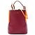 Borsa a secchiello Peggy in pelle piccola rossa Burberry Rosso