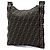 Borsa Messenger Flat Fendi Zucca Canvas FF marrone - vista 2