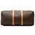 Louis Vuitton Marrone Monogram Keepall Bandouliere 50 - vista 3