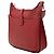 Hermès Red Clemence Evelyne II PM Rosso Bordò - vista 2
