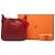 Hermès Red Clemence Evelyne II PM Rosso Bordò - vista 8