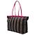 Fendi Roll Tote aus Pequin Canvas in Braun Medium - Ansicht 2